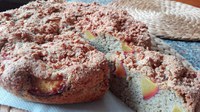 Torta con farina di grano saraceno e pesche - Antonella Valsecchi