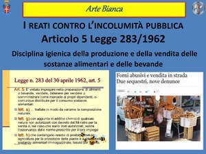 Alcuni dei reati riscontrati nelle pizzerie e panifici - Simona Lauri OdG Milano