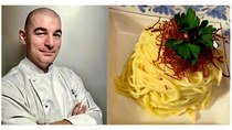 Davide Pronti e i suoi tagliolini con filaccini di carne salada - Alex Falcone Ziccarelli CHEF Italia