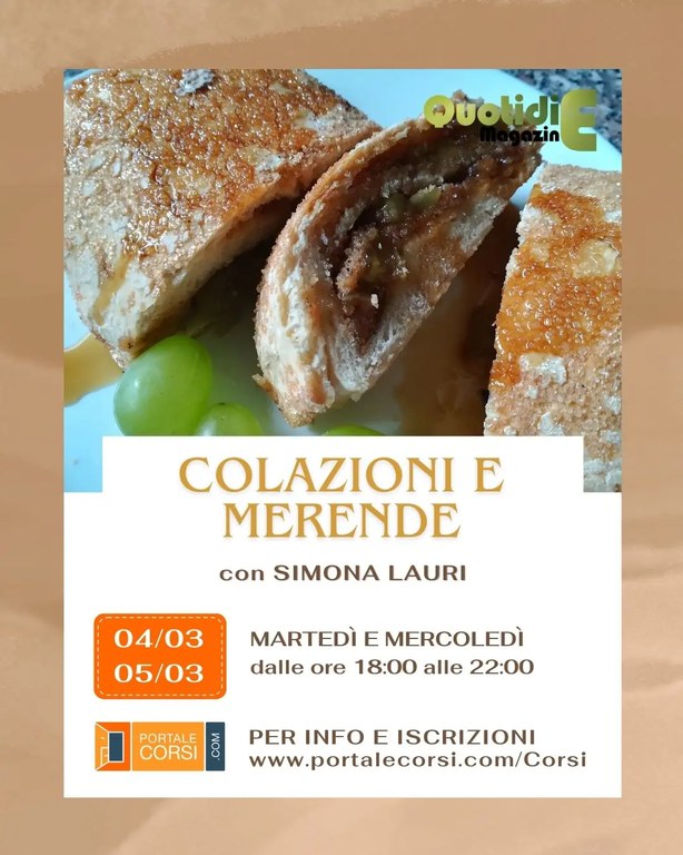 COLAZIONI E MERENDE CORSO DI CUCINA colazioniemerende.webp
